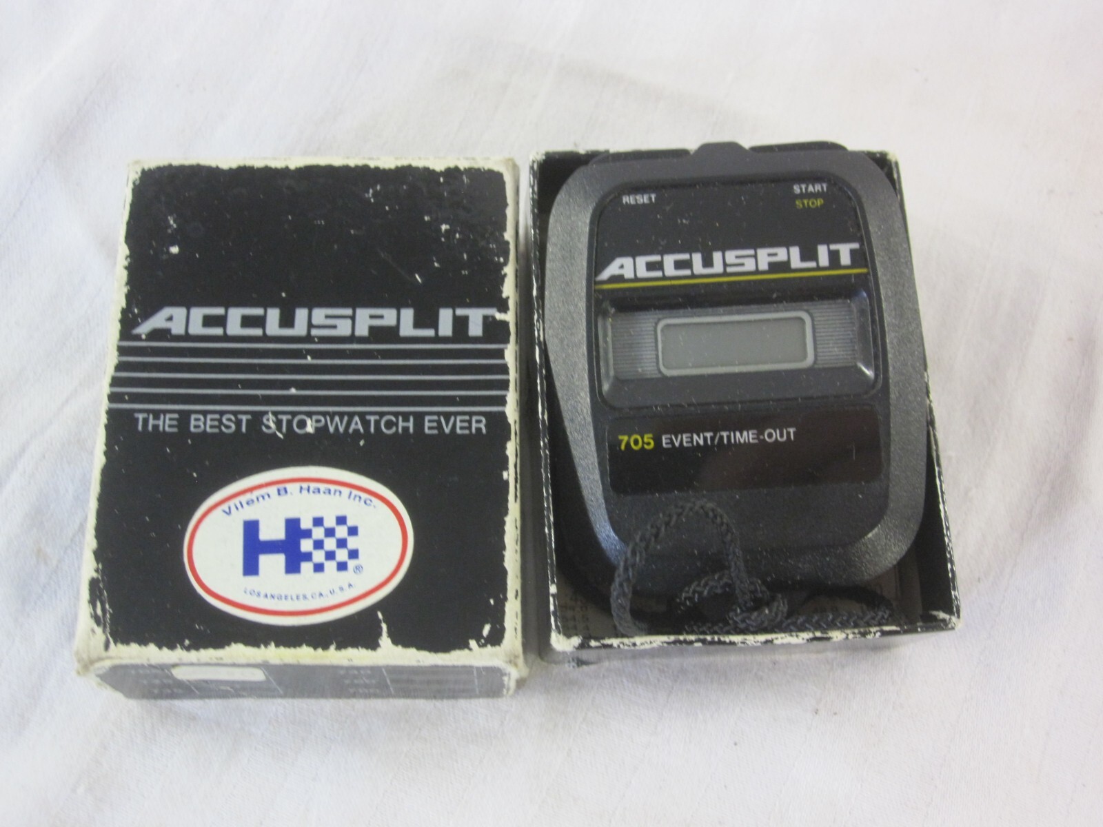 Vintage Accusplit 705 Stopwatch 0255583 With Original Box