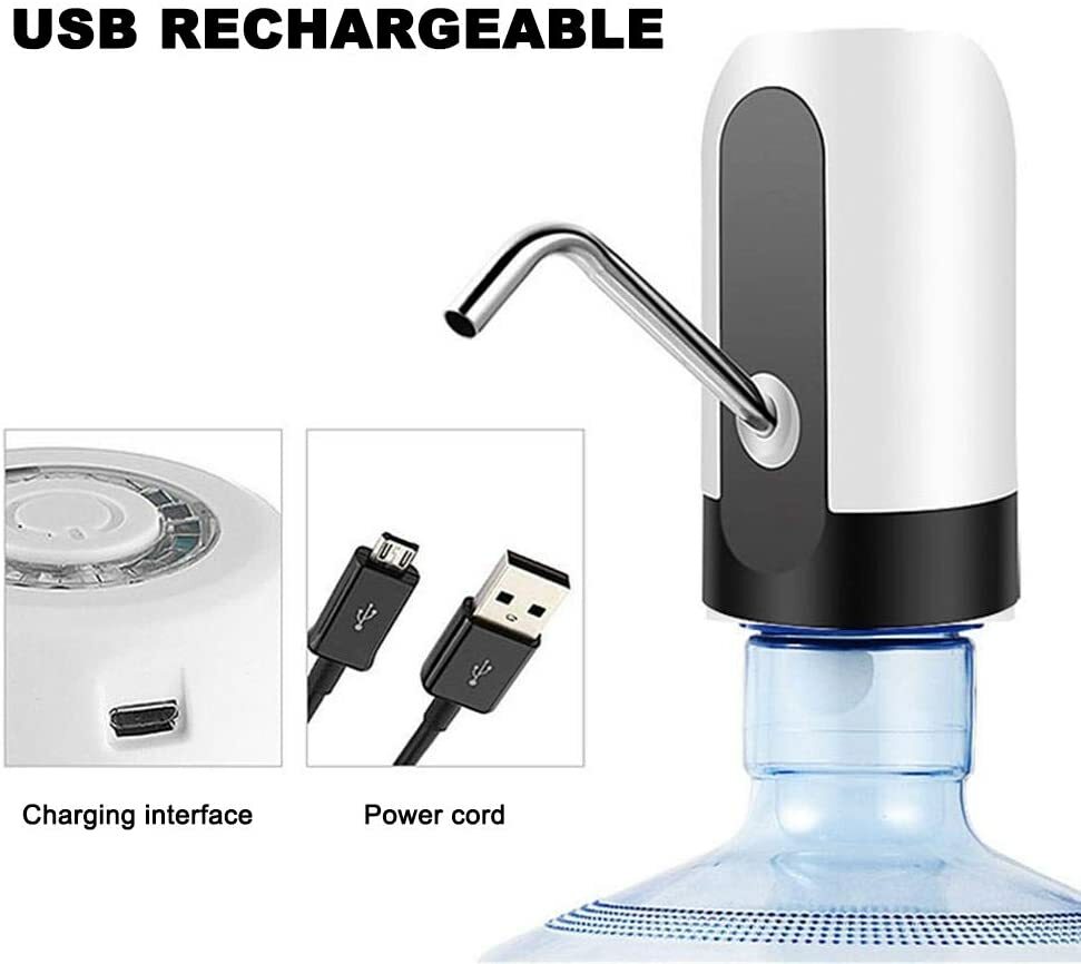 USB Water Bottle Pump Dispenser Automatic 5 Gallon Universal Electric Switch