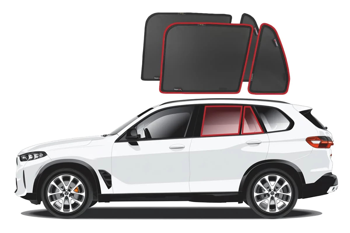 Genuine SNAPSHADES Car Rear Window Shades for BMW X5 4th Gen (G05/F95; 2019-P...
