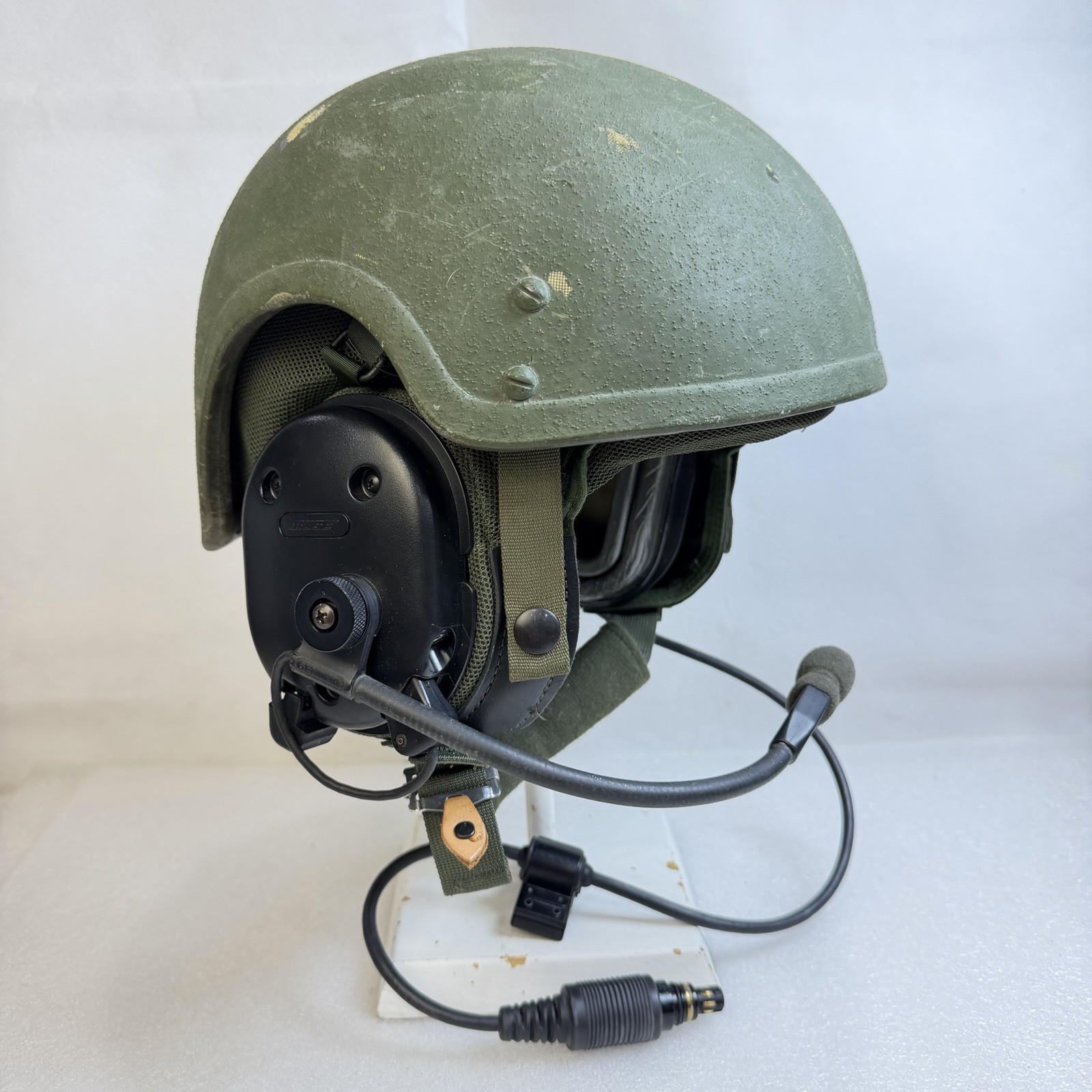 Large  CVC Military Combat Vehicle Crewman Helmet W/ New Bose Comms Gentex Nice