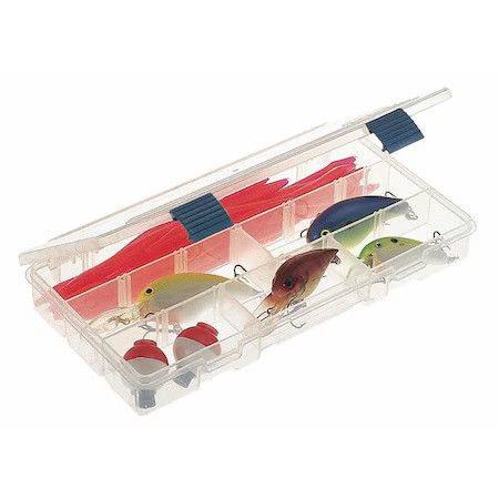 Plano 2350000 Compartment Box With 5 To 9 Compartments, Plastic, 1 1/4 In H X 5
