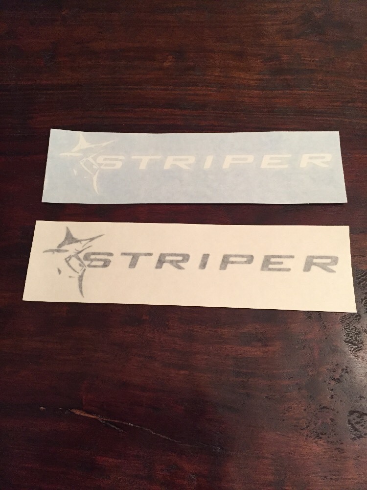Striper Seaswirl  Boats Decal Vinyl