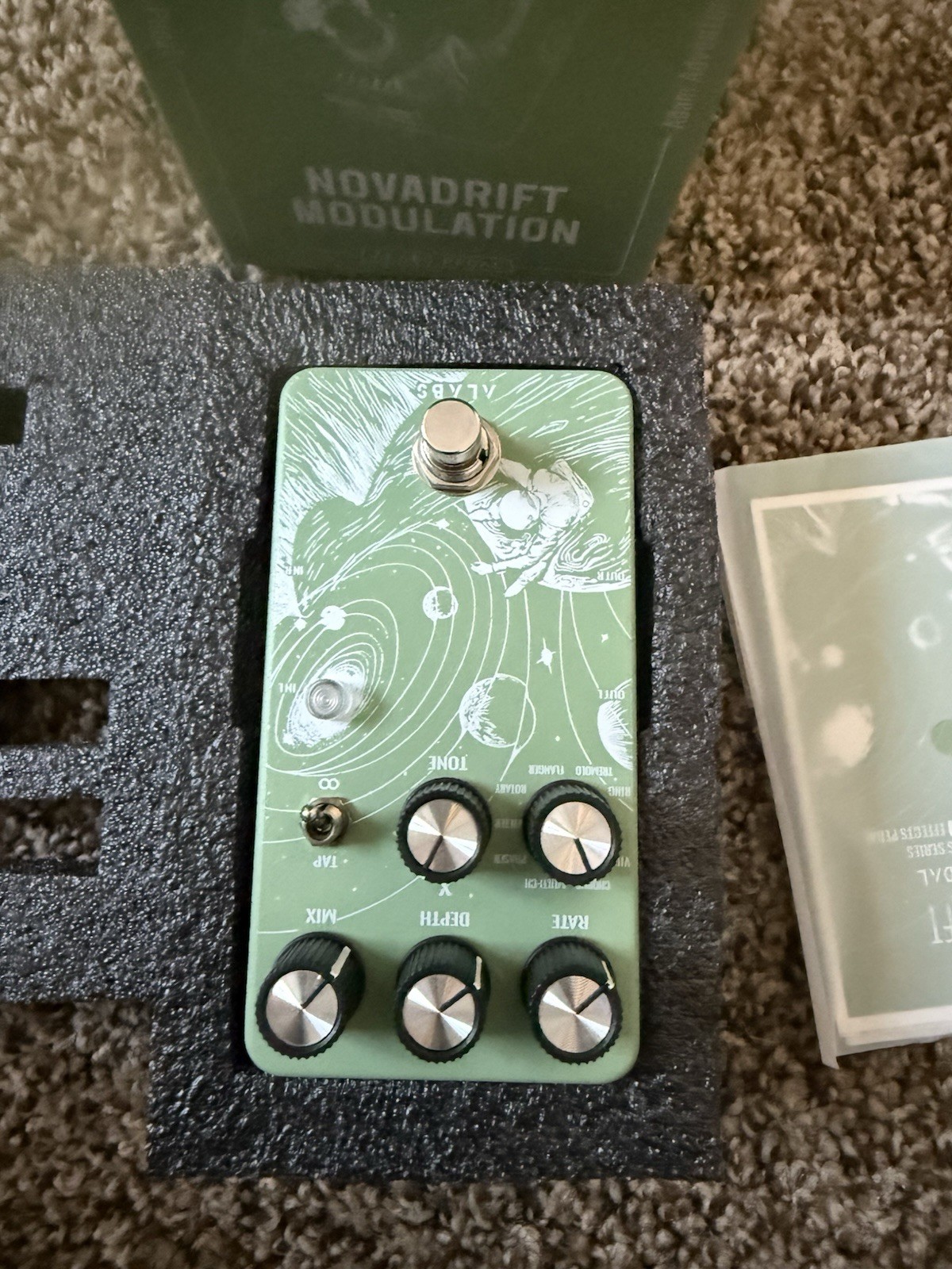NOVADRIFT Modulation Pedals for Electric Guitar,Vibe Chorus Phaser Rotary Flange