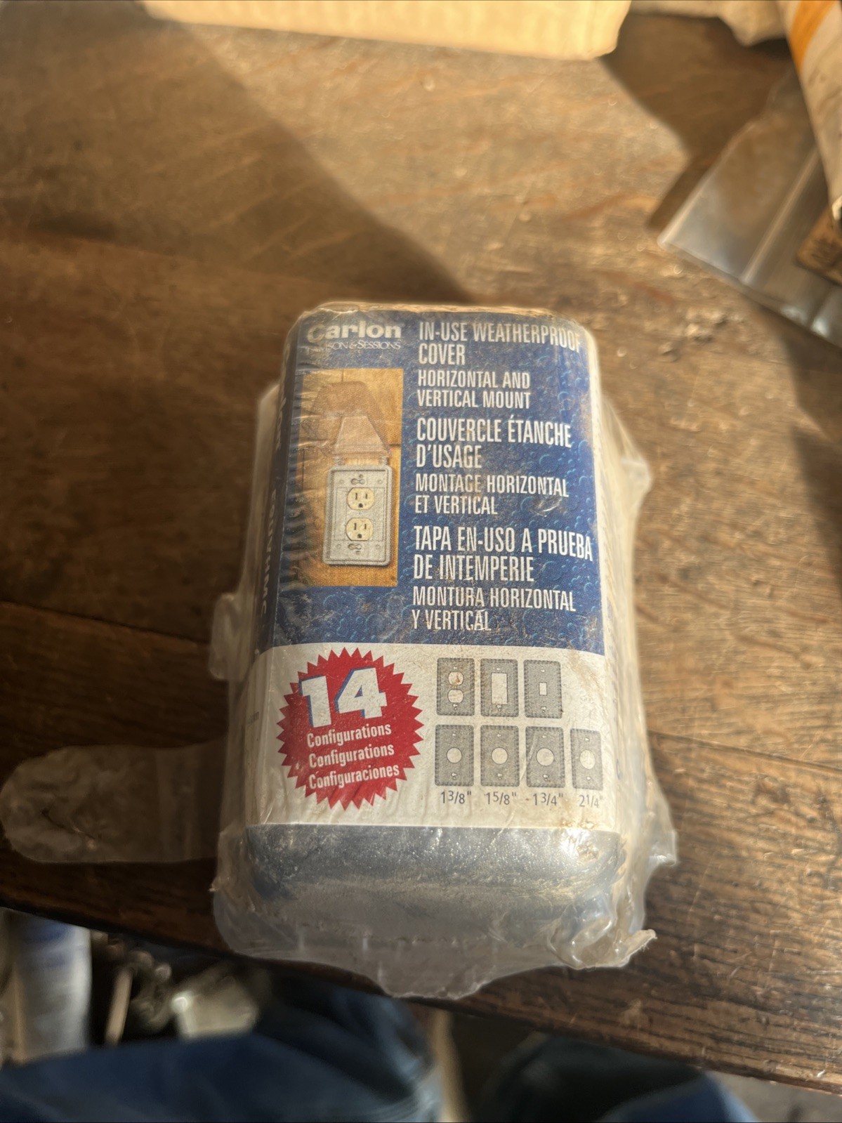 NOS Carlon In-Use WeatherProof Cover Single Gang   Clear Cover E9UVHMC