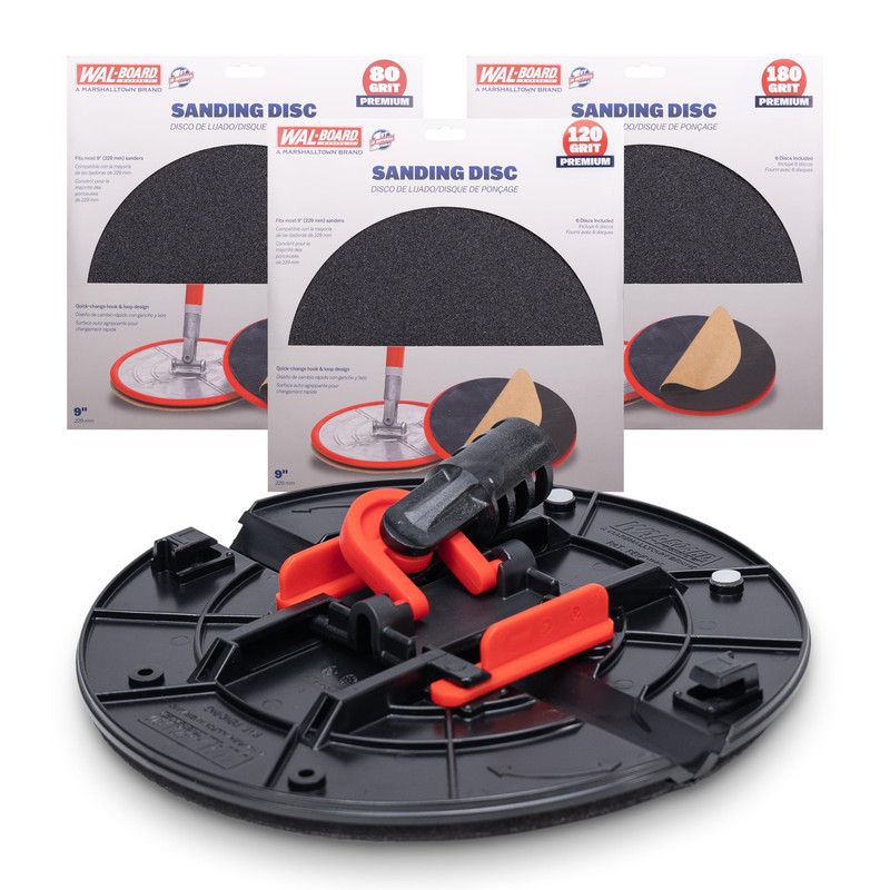 Walboard Wal-Board Tools Folding Radial Drywall Sander Kit 9 Inch 18 Sanding