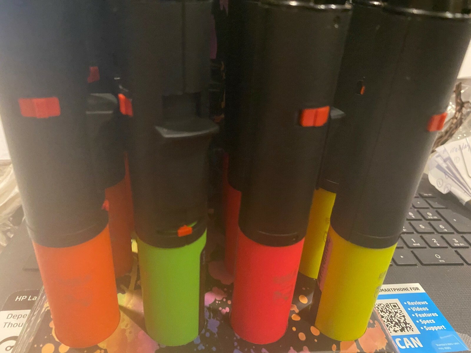 LOT of 2  EAGLE PEN TORCH NEON COLORS PREMIUM GAS TORCH LIGHTER