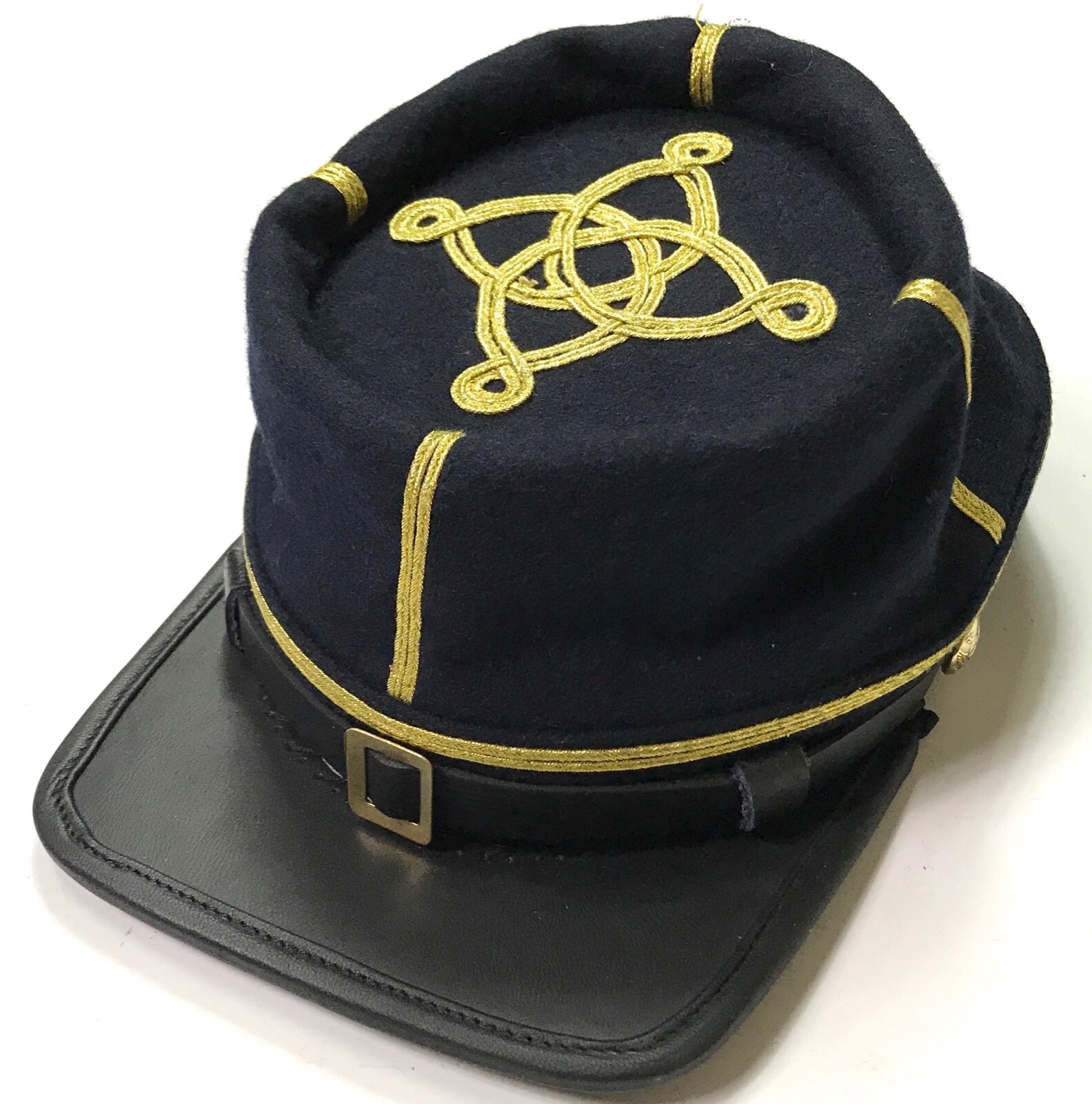 CIVIL WAR US UNION CAVALRY CAPTAIN OFFICER WOOL KEPI FORAGE CAP HAT-XLARGE