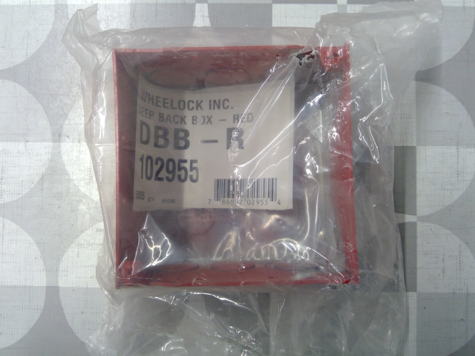 Wheelock DBB-R Deep Back Box, Red 4" x 4" x 2-1/4" **Free Shipping**