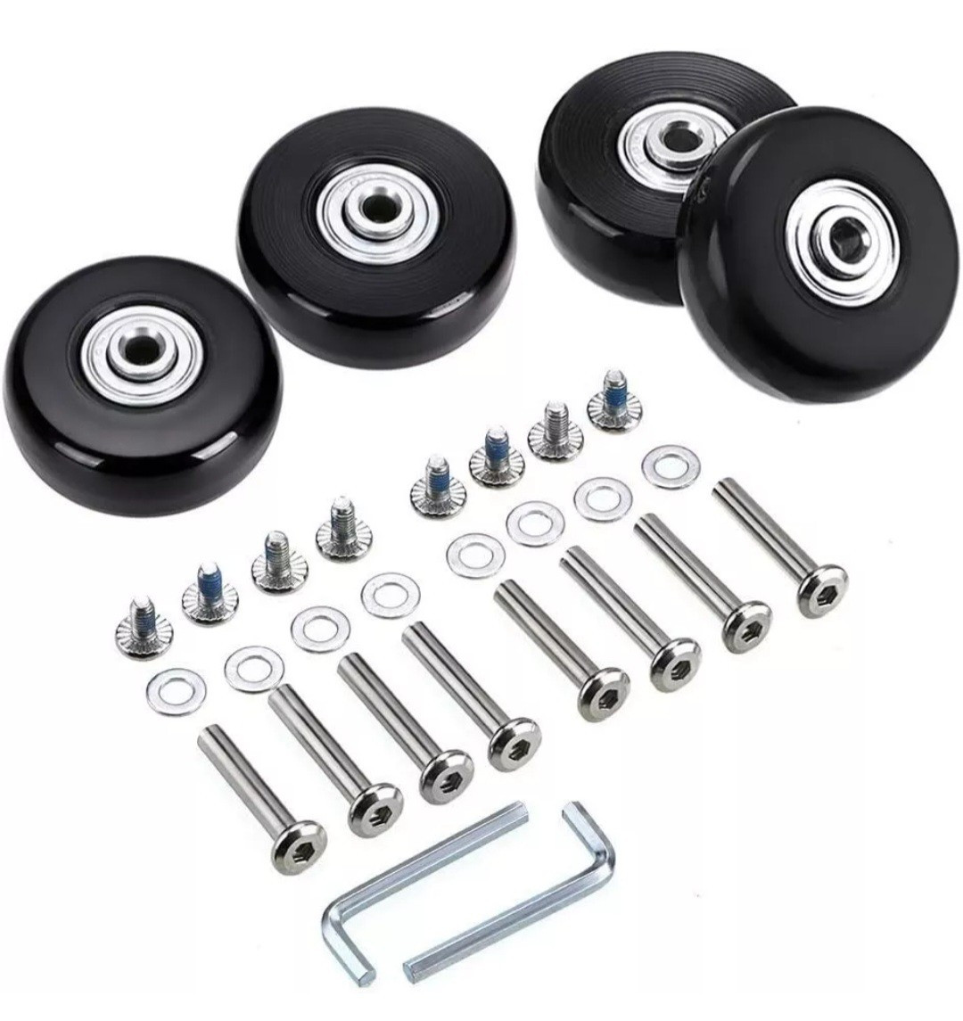 50 X 18Mm Set of 4 Luggage Suitcase Replacement Wheels