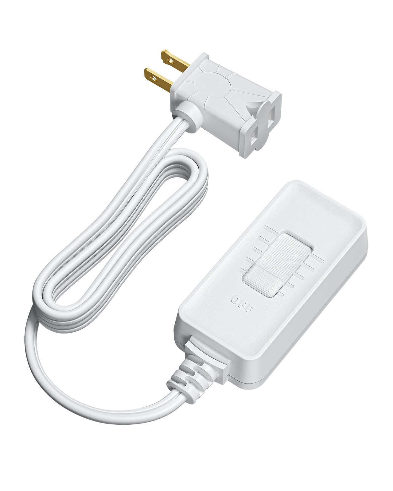 DEWENWILS Inline Dimmer Switch w/5ft Cord, No Wiring Needed, Slide Control