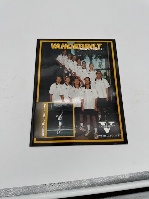 1998 Vanderbilt Commodores Men's Women's Double Sided Tennis Media Guide