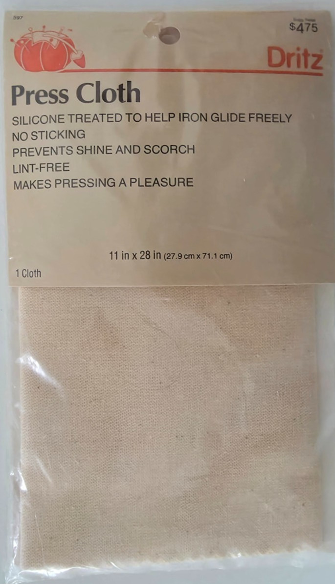 Dritz Vintage 1991 Pressing Cloth NEW 11" x 28" Silicone Treated