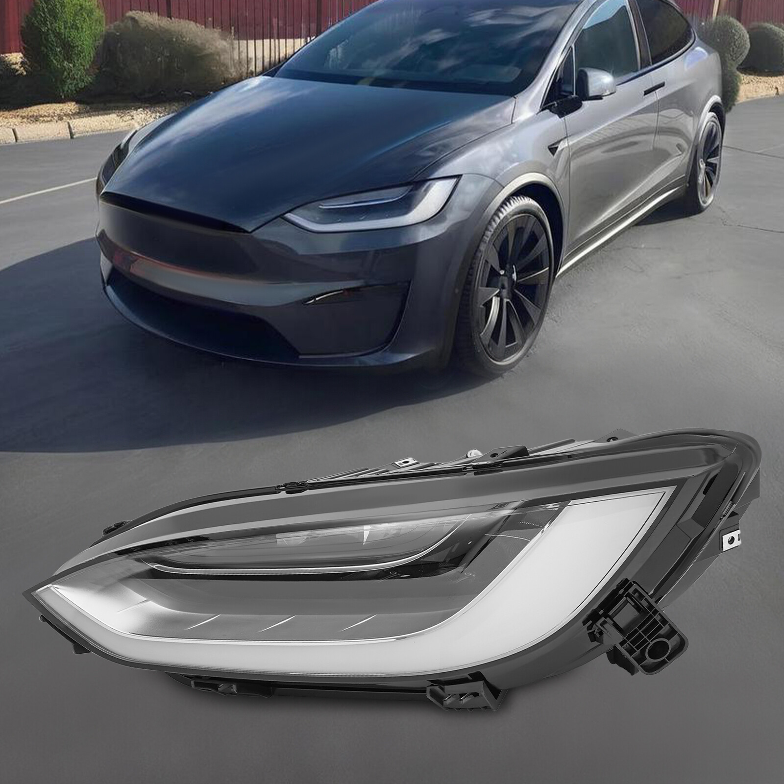 For 21-24 Tesla Model X Left driver lh side headlight assembly OEM 1034314-00-G