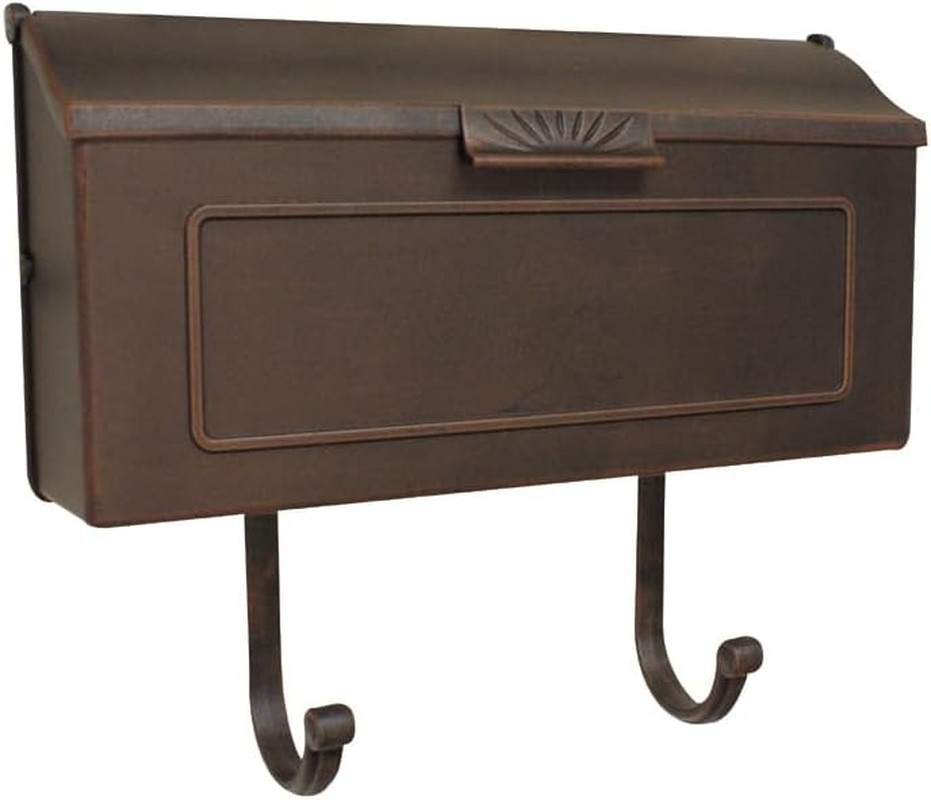 Copper Aluminum Horizontal Wall Mount Mailbox - Special Lite SHH-1006-CP