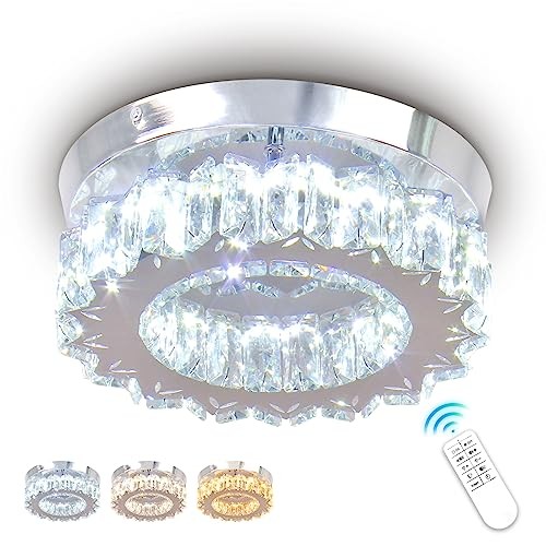 Dimmable LED Ceiling Light with Remote Flush Mount Mini Round Dimmable-25001