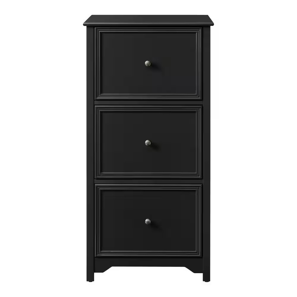 Bradstone 3-Drawer Charcoal Black File Cabinet