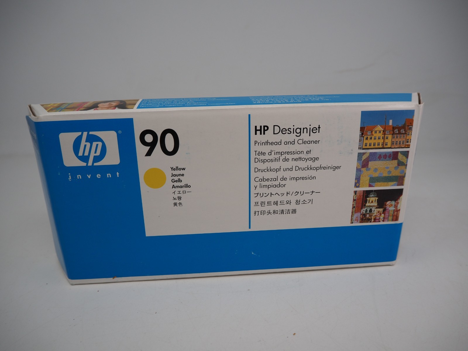 Genuine HP 90 Yellow Printhead & Cleaner C5057A Designjet 4000 4500 OEM