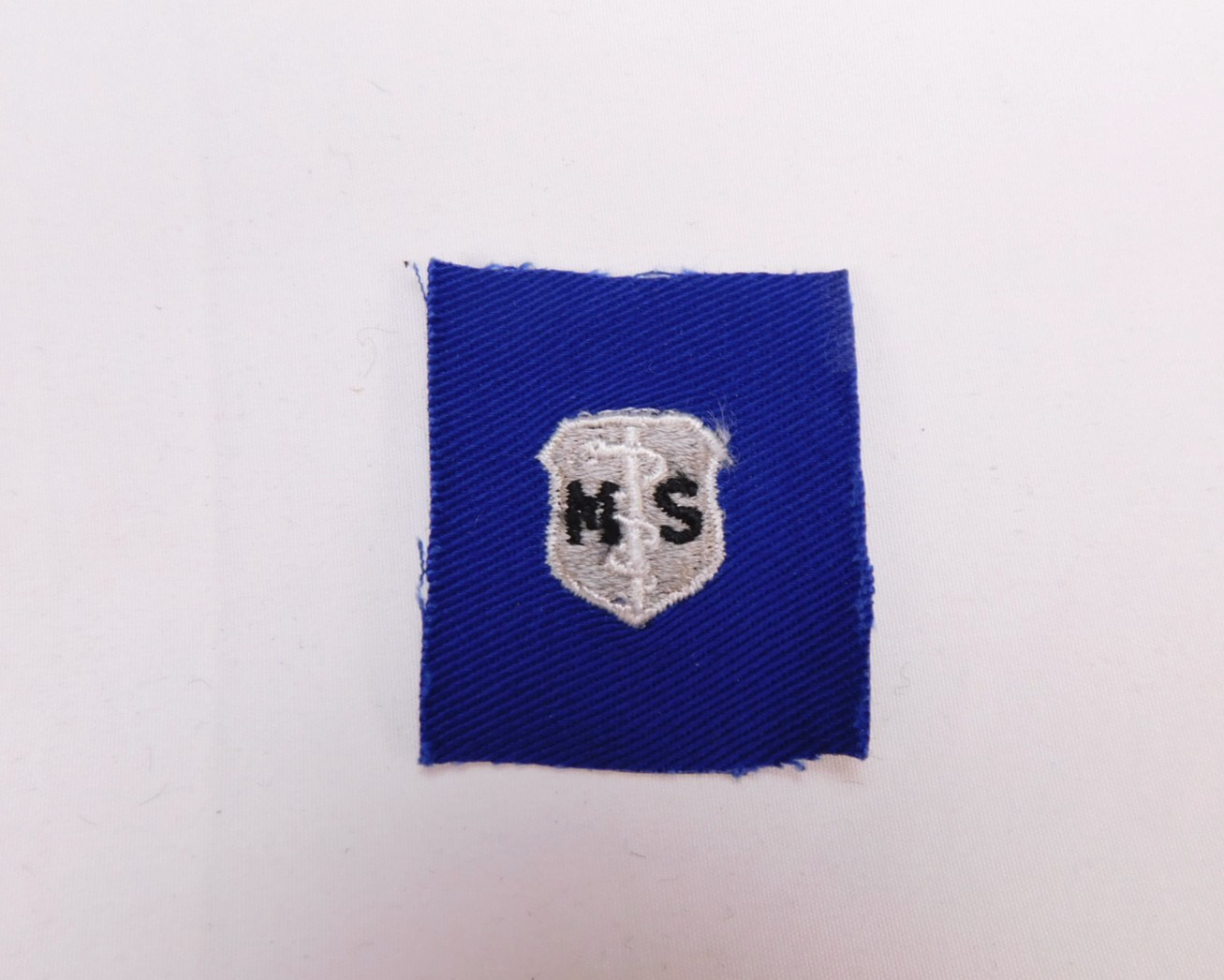 US Air Force Vintage USAF Basic Medical Services Royal Blue Twill Badge Patch