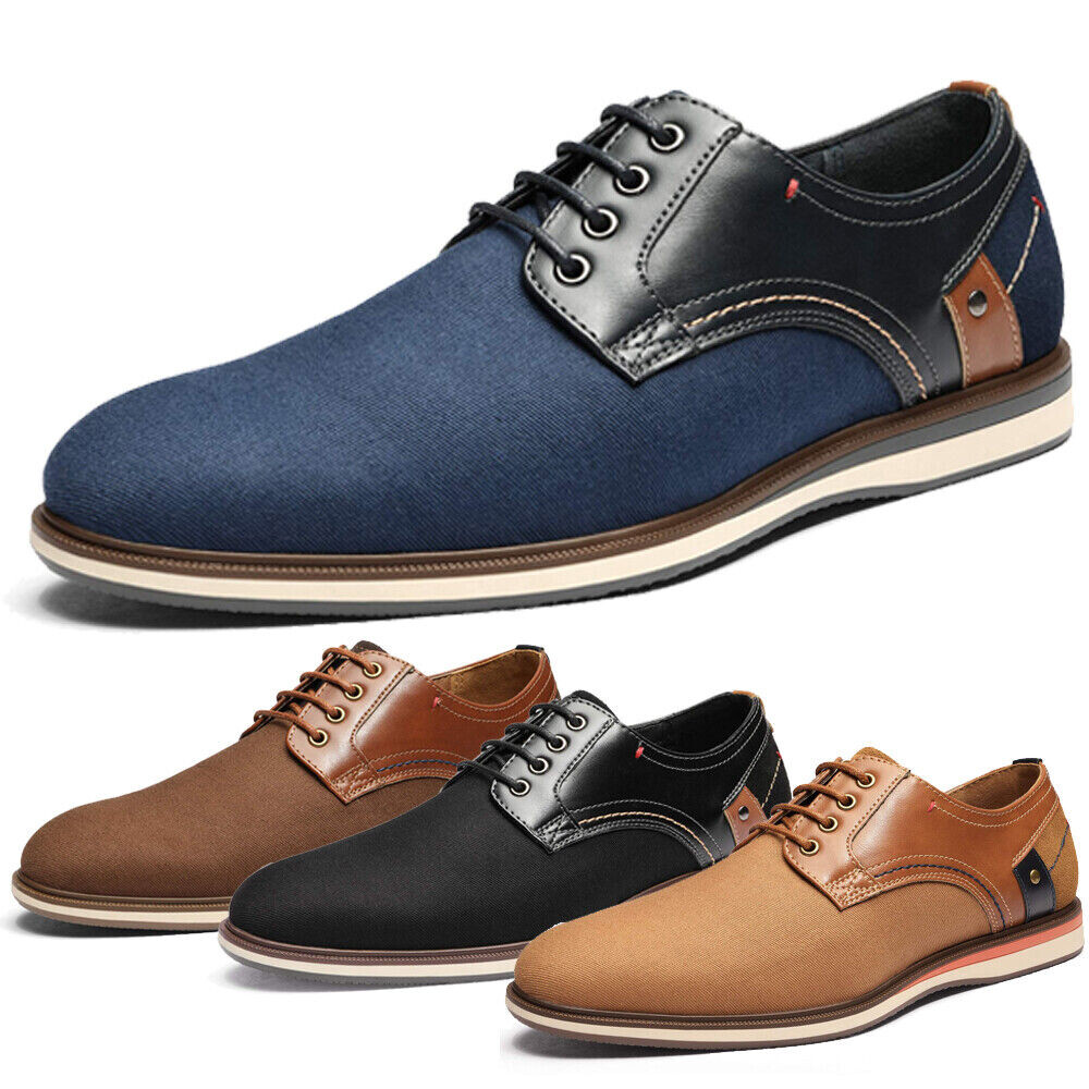 Men's Oxford Shoes Fashion Classic Lace Up Casual Shoes Size US 7-13