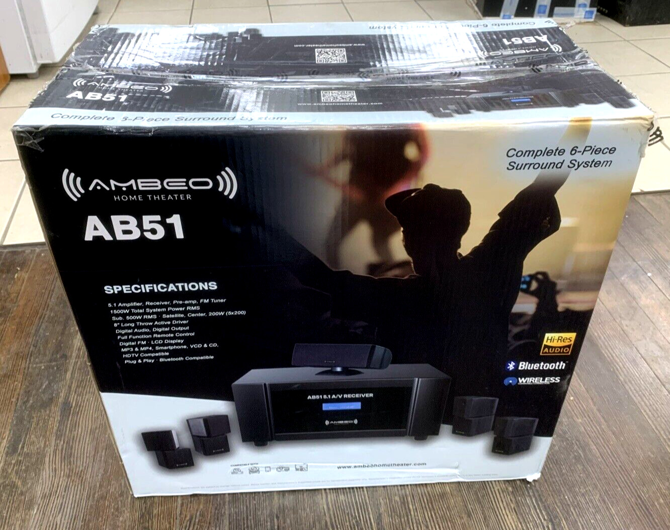 Ambeo AB51 Home Theater Surround Sound Speakers! OPEN BOX/FACTORY PACKAGING