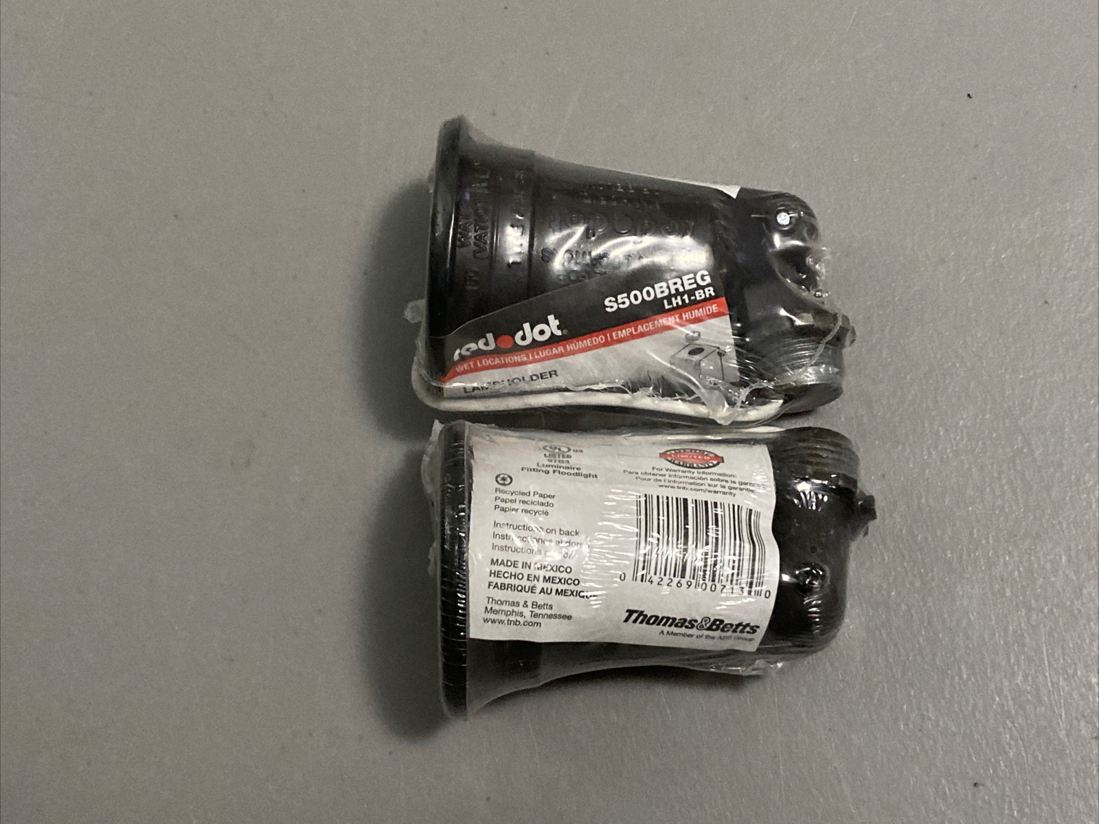 Thomas & Betts Red Dot Wet Location Bronze  Single Lamp Holders  S500BREG 2 Pack