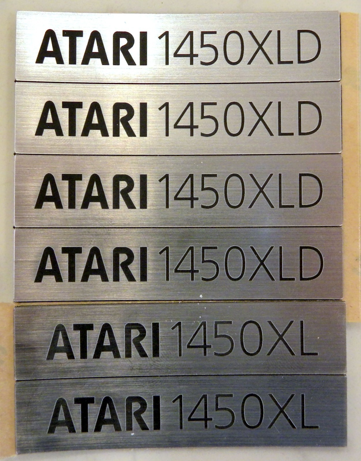 ATARI 1450XLD Case Badge 400/800/1200XL/1400XL/1088XL/1250XL/130XE/65XE/XEGS