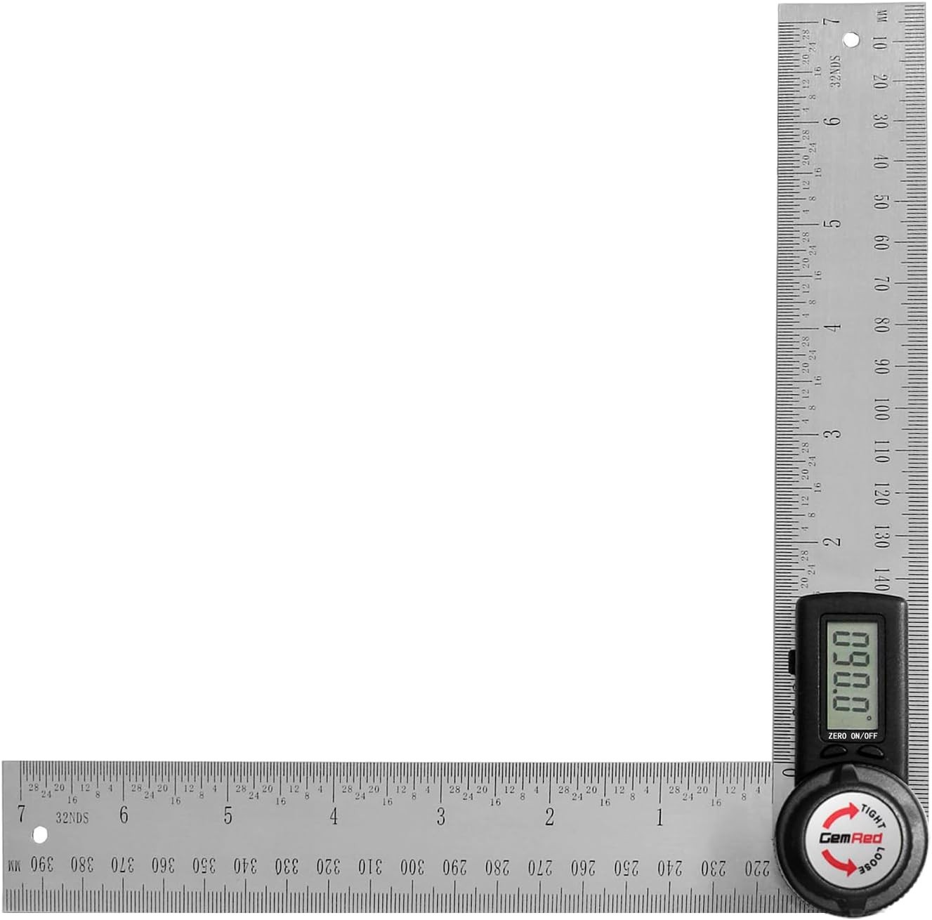 New Digital Angle Finder Stainless Steel 7inch Black Button