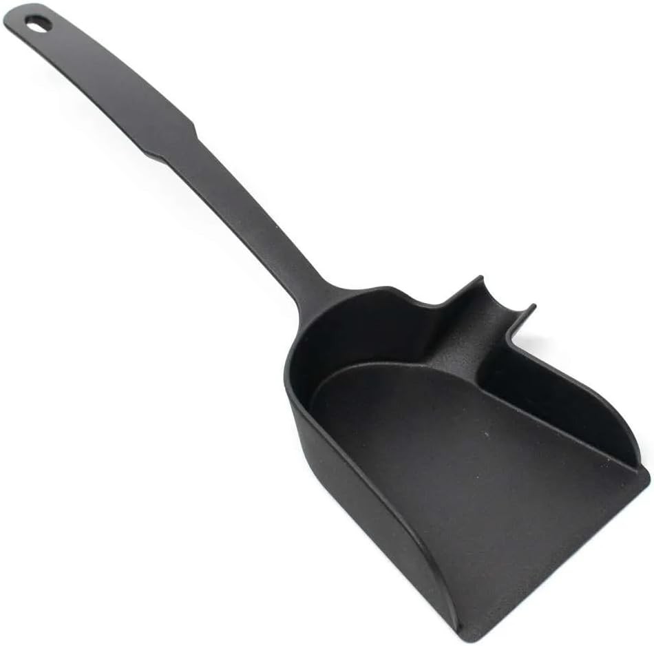 1609 Spunnel Plastic Spatula W/ Integrated Side Funnel Draining Out Liquids