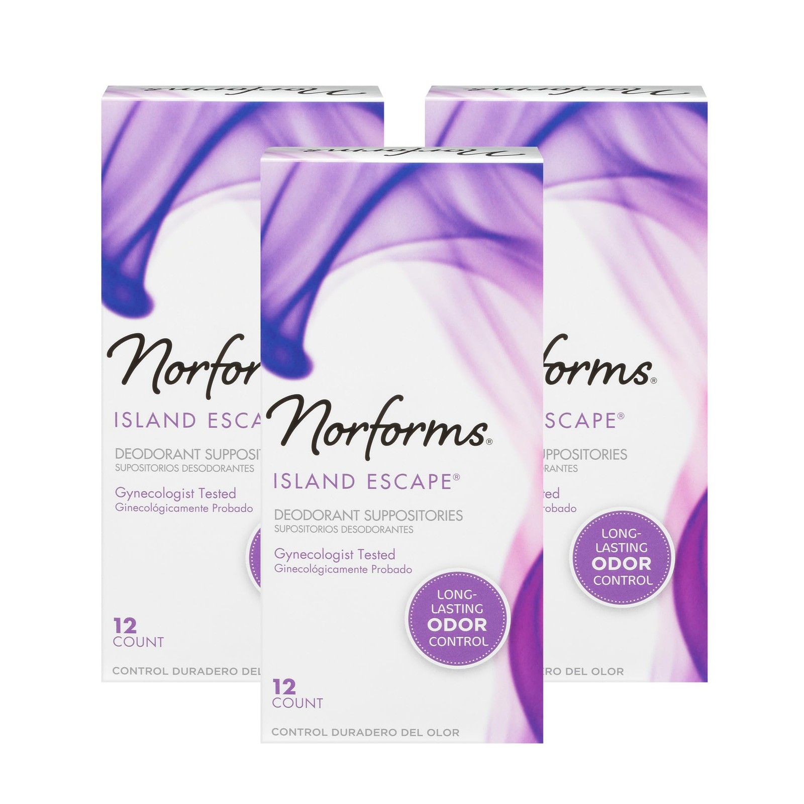 Feminine Deodorant Suppositories pH Balanced Vaginal Odor Control 12 Count Scent