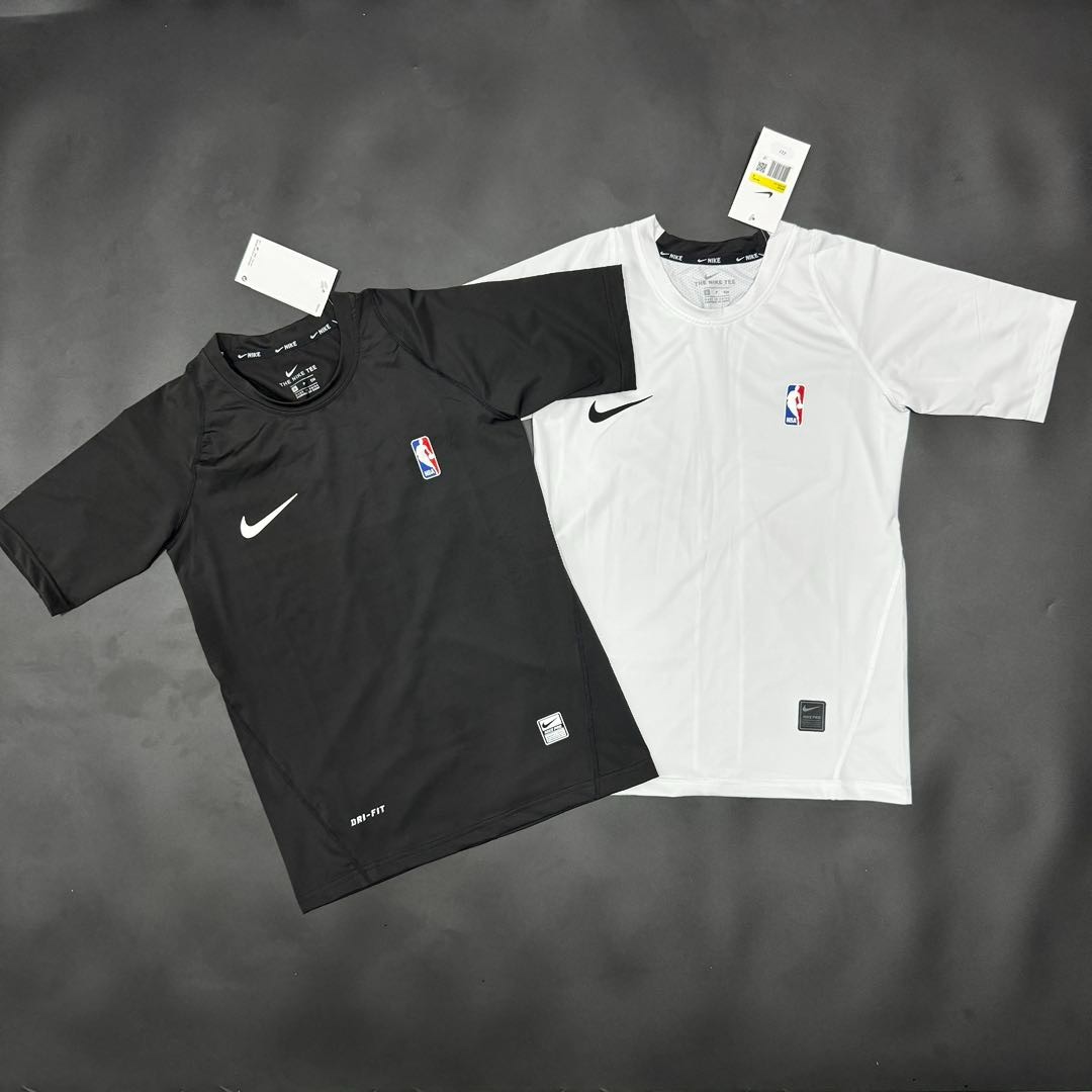NIKE PRO NBA Compression TShirt - Black and White (S-3XL)