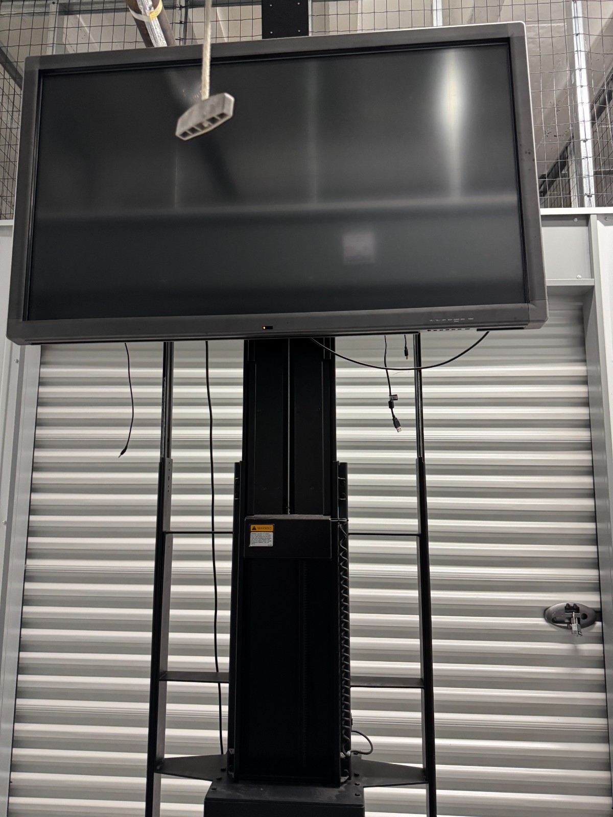 55” Interactive Touchscreen Commercial Display on Motorized Mobile Stand Android