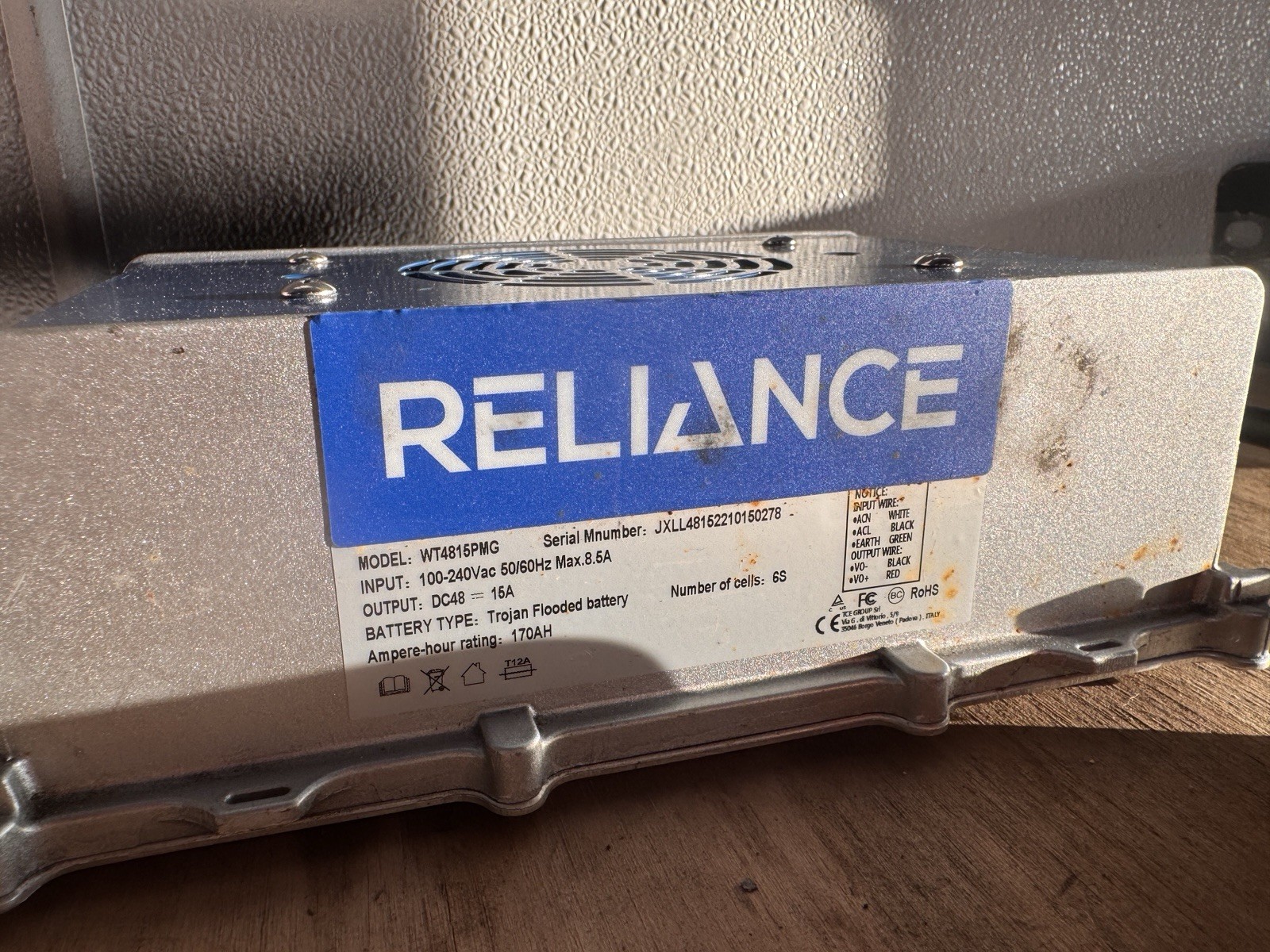 Reliance On Board 48v Golf Cart Charger