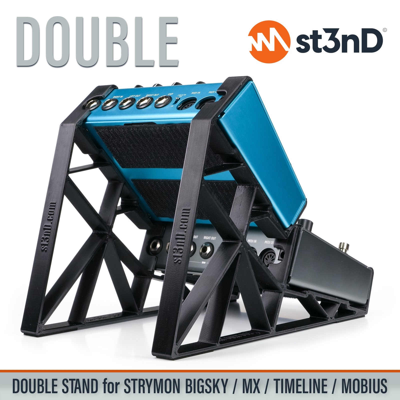 DOUBLE STAND for STRYMON BIGSKY / MX / TIMELINE / MOBIUS FX PEDALS