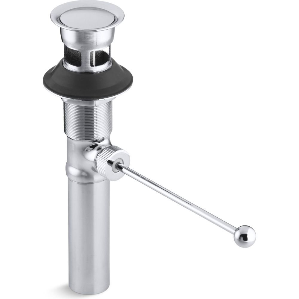 Kohler K-7114-A-CP Premier Pop-Up Drain, Exposed, With overflow