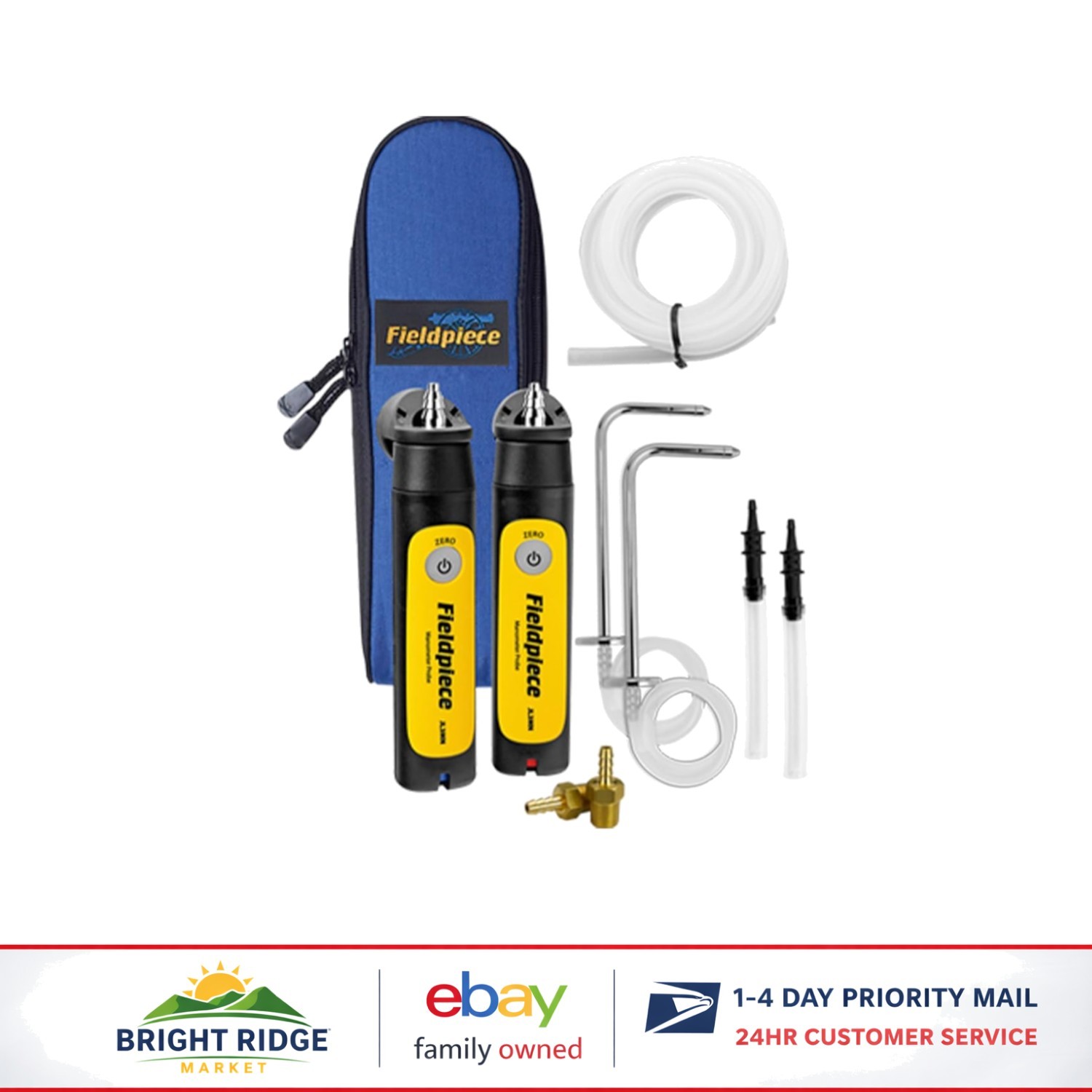 Dual Port Manometer Probe Kit with Wireless Range for HVAC Pressure Measurement