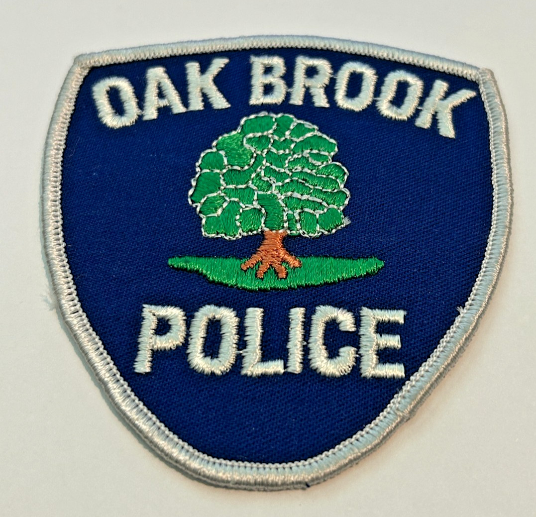 Vintage Oak Brook Illinois Police Patch Unused