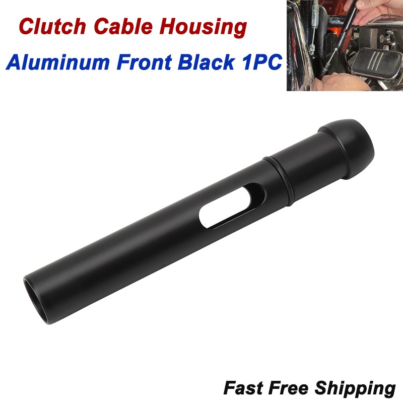 CNC Fat Baggers Clutch Cable Housing Upgrade Black #109810 For Harley Touring