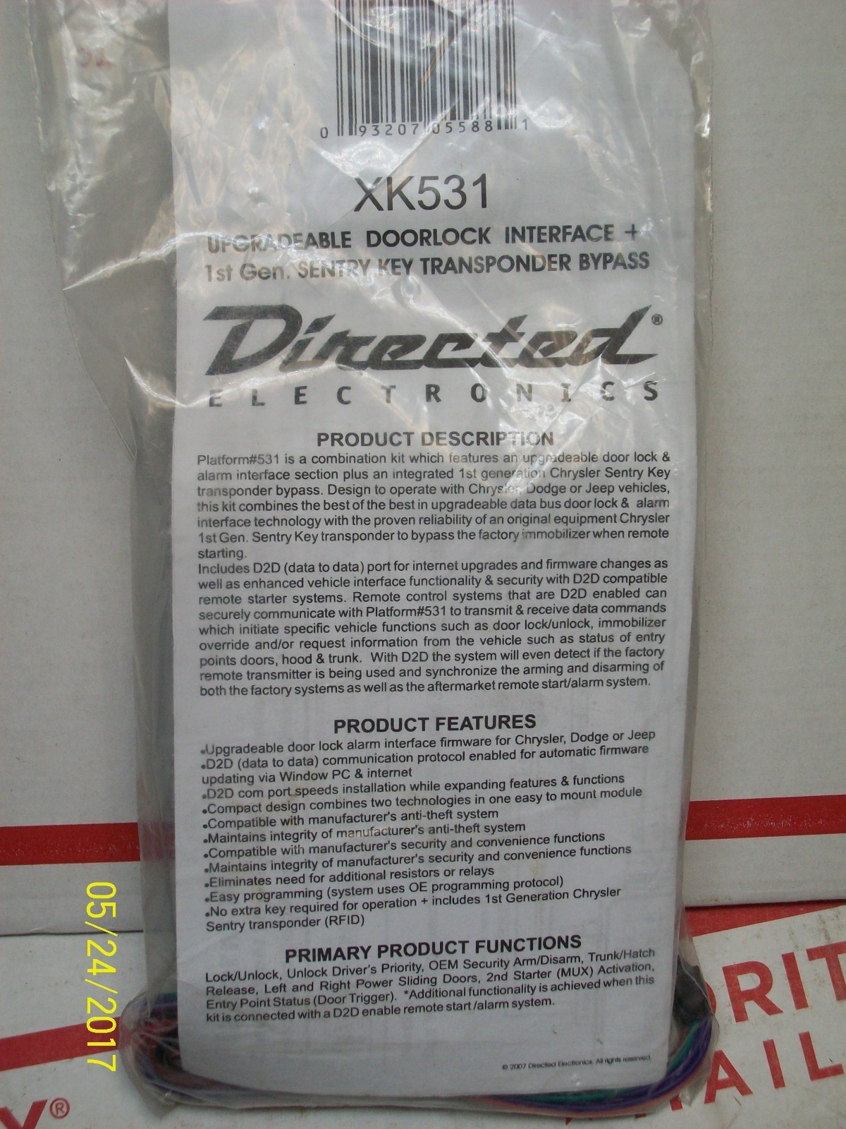 *NEW* DEI DIRECTED UPGRADEABLE DOORLOCK INTERFACE & TRANSPONDER BYPASS XK531