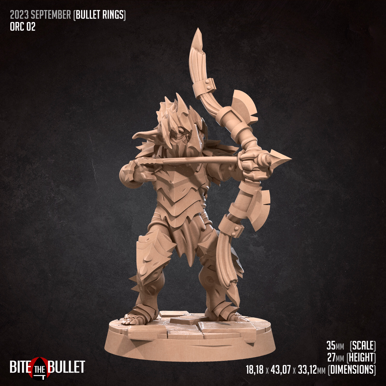 Orc / Goblin Archer B - Bite the Bullet - Dungeons and Dragons