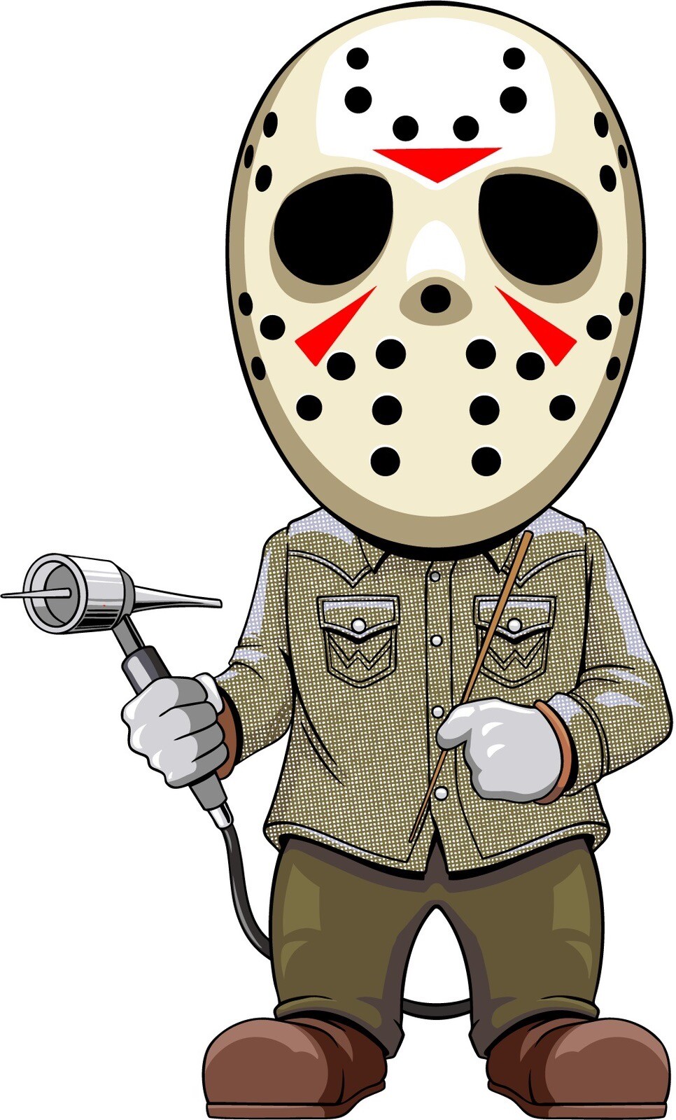 TIG Welder Jason Friday The 13th 3” Vinyl Welding Hood Toolbox Hard hat Sticker