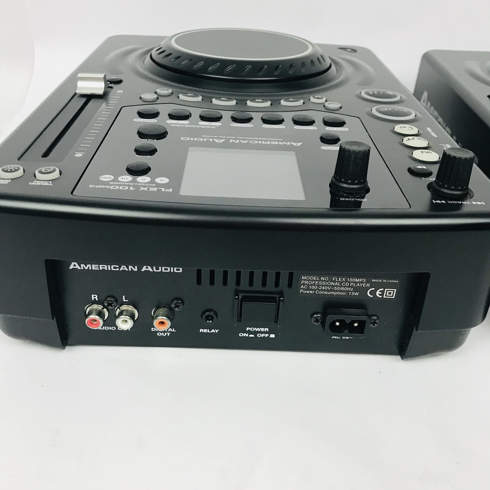 American Audio Q-D6 PreAmp Mixer W/ 2 Flex 100 MP3 CD Player, Rolling Case