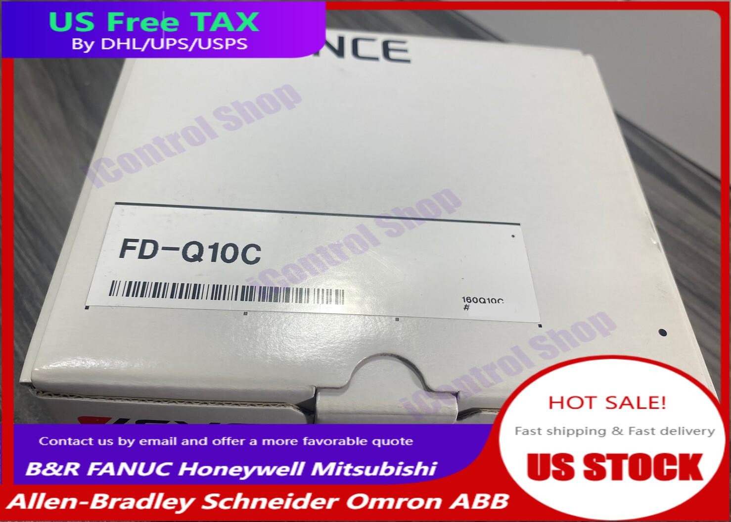 New Keyence FD-Q10C Clamp-on Digital Flow Sensor w/ Sensor Bracket 20-30VDC -USA