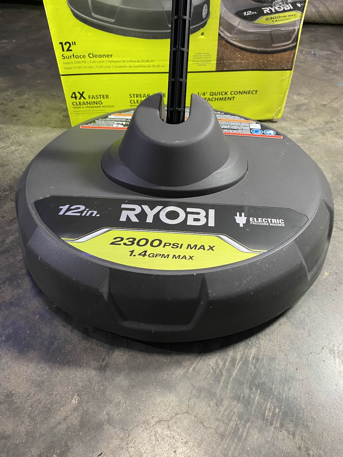 RYOBI Surface Cleaner 2300 Max PSI 1.4GPM For Electric Power Washers.