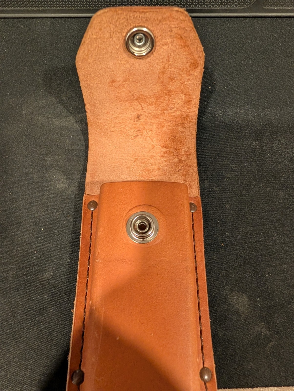 Schrade Tool Brown Leather Sheath (No Knife) Excellent Multi Tool Pouch