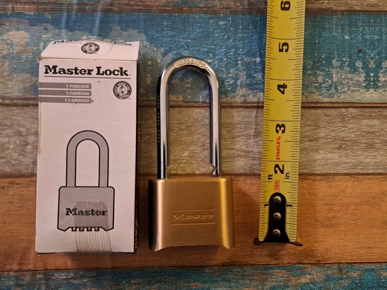 Master Lock 175Lh Combination Padlock Bottom Brass 326-l24