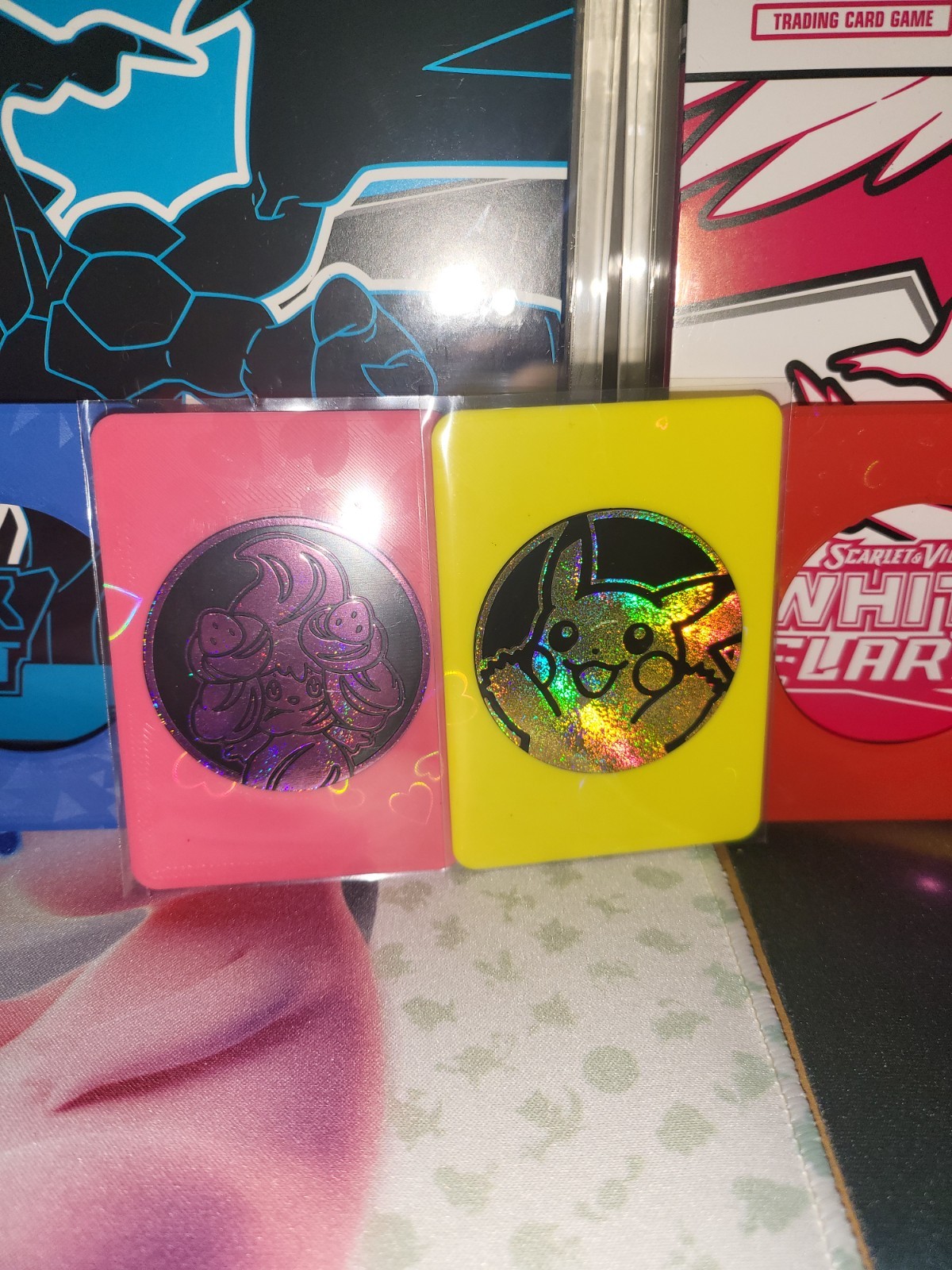 Pokemon TCG Coin Holder for Sleeves & Binders (12 Count) - 52mm Coins (S&V Era)