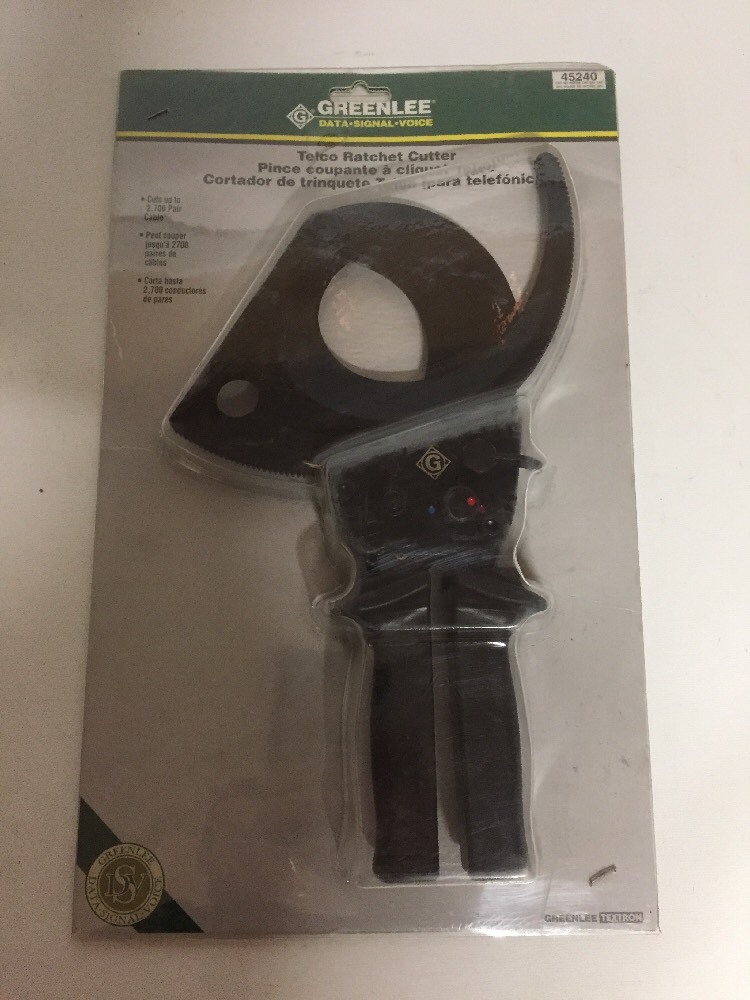 GREENLEE 45240 CUTTER, CABLE-RATCHET, RATCHETING CABLE CUTTERS