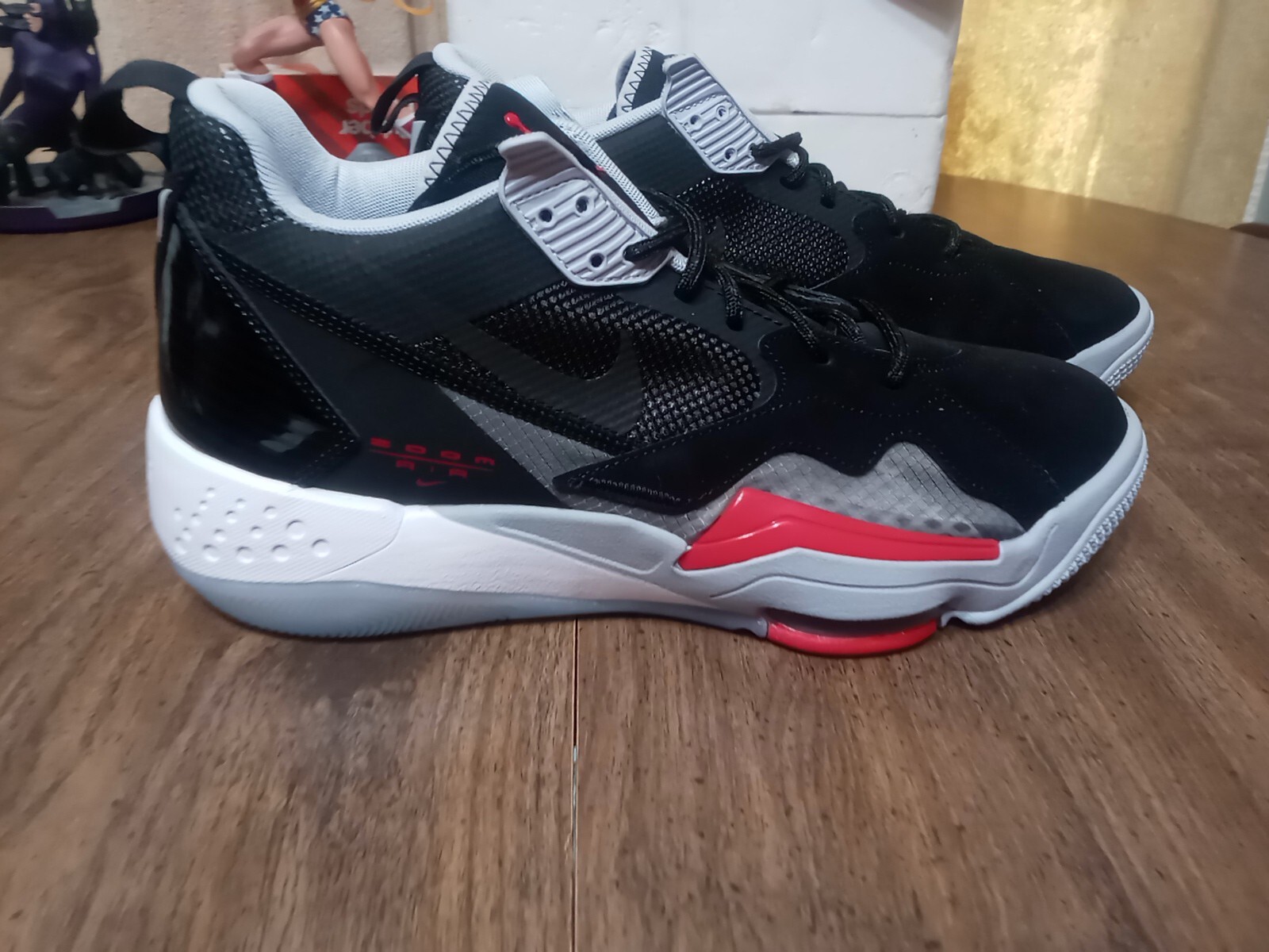 Nike Air Jordan Zoom 92 CK9183-001 Mens 12 Black Cement Low Top Basketball Shoes