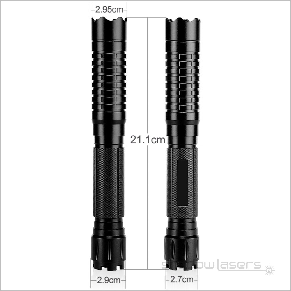 THCQ6 Adjustable Focus 488nm Flashlight Visible Beam +Charger+Box