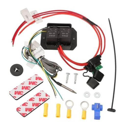 12V 24V Digital Radiator Fans Controller Switch Adjustable Temperature Range